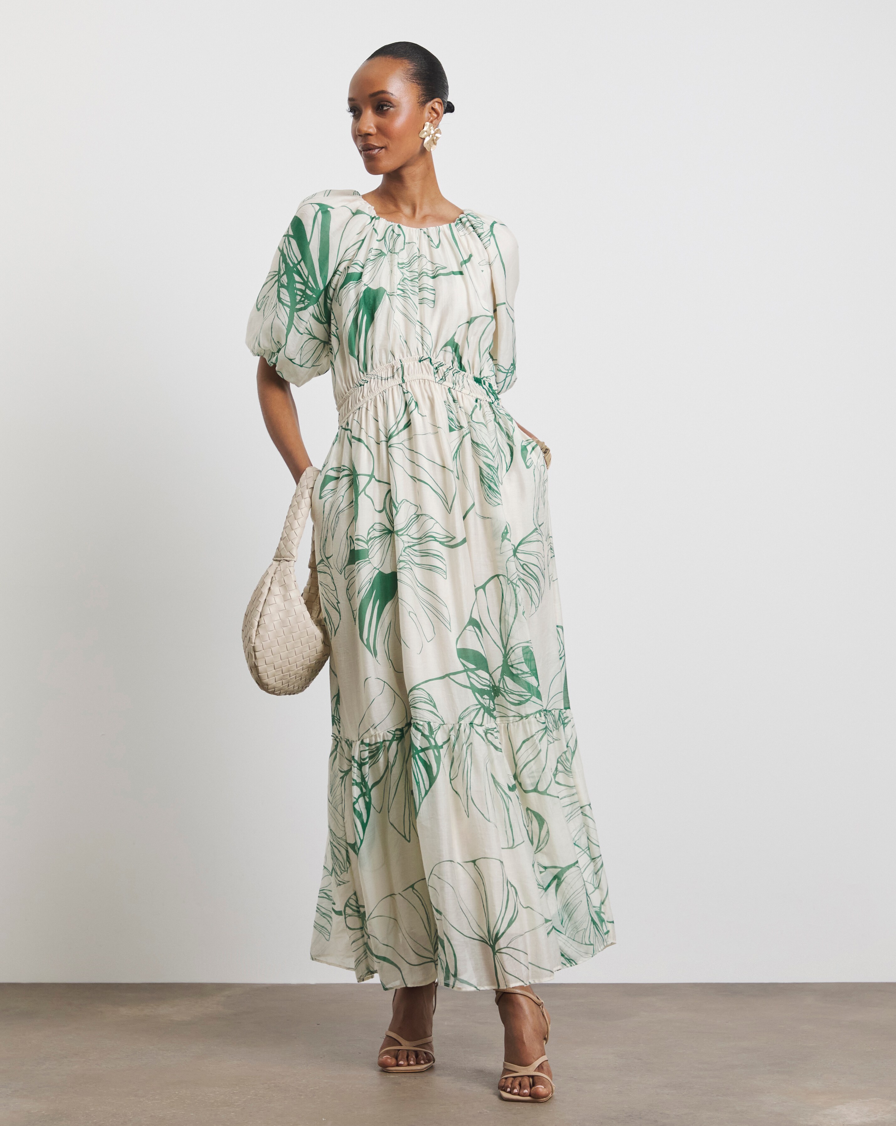 Joanna Hope Lace Up Maxi Dress | Ambrose Wilson