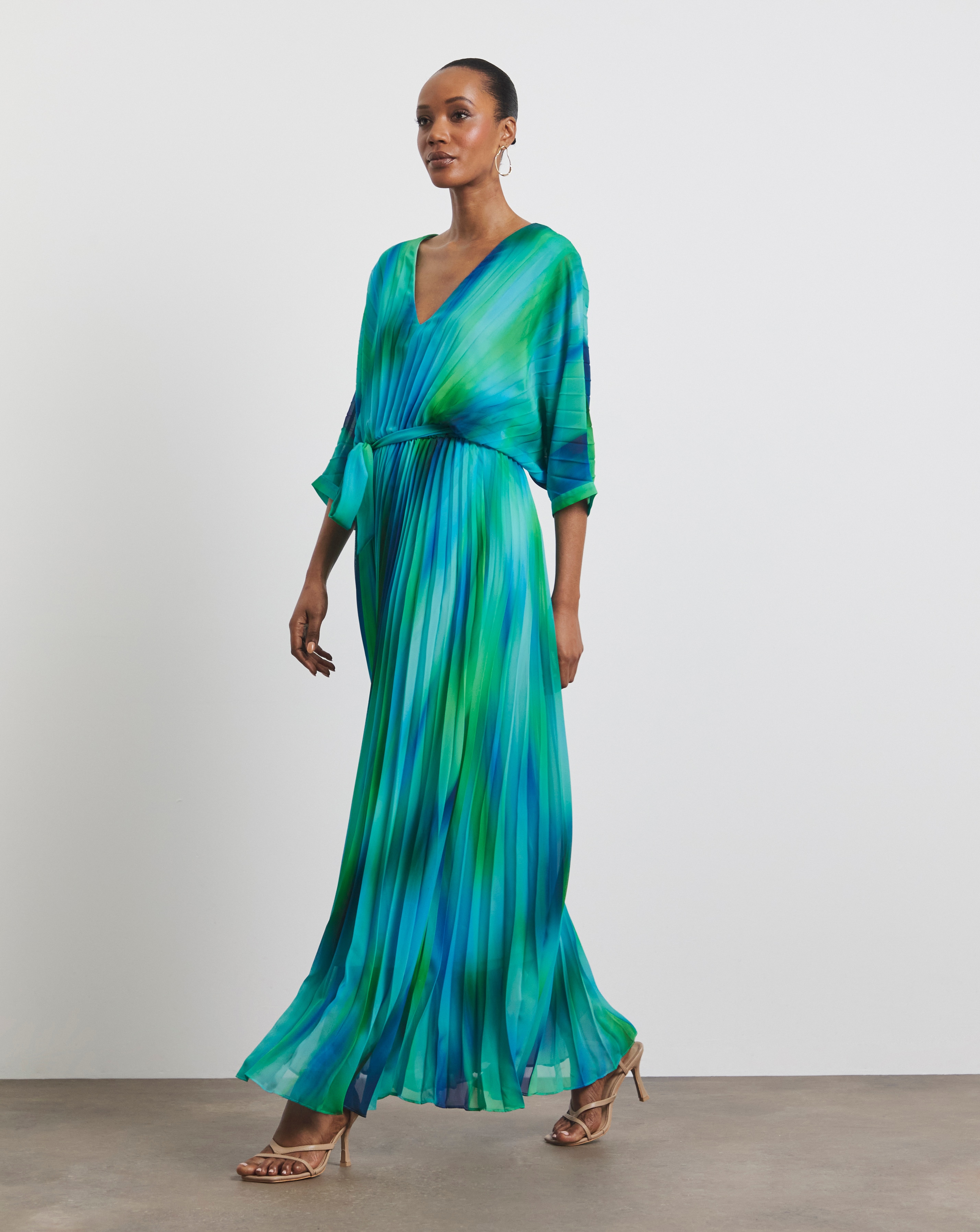 Joanna Hope Asymmetric Pleated Dress | Ambrose Wilson