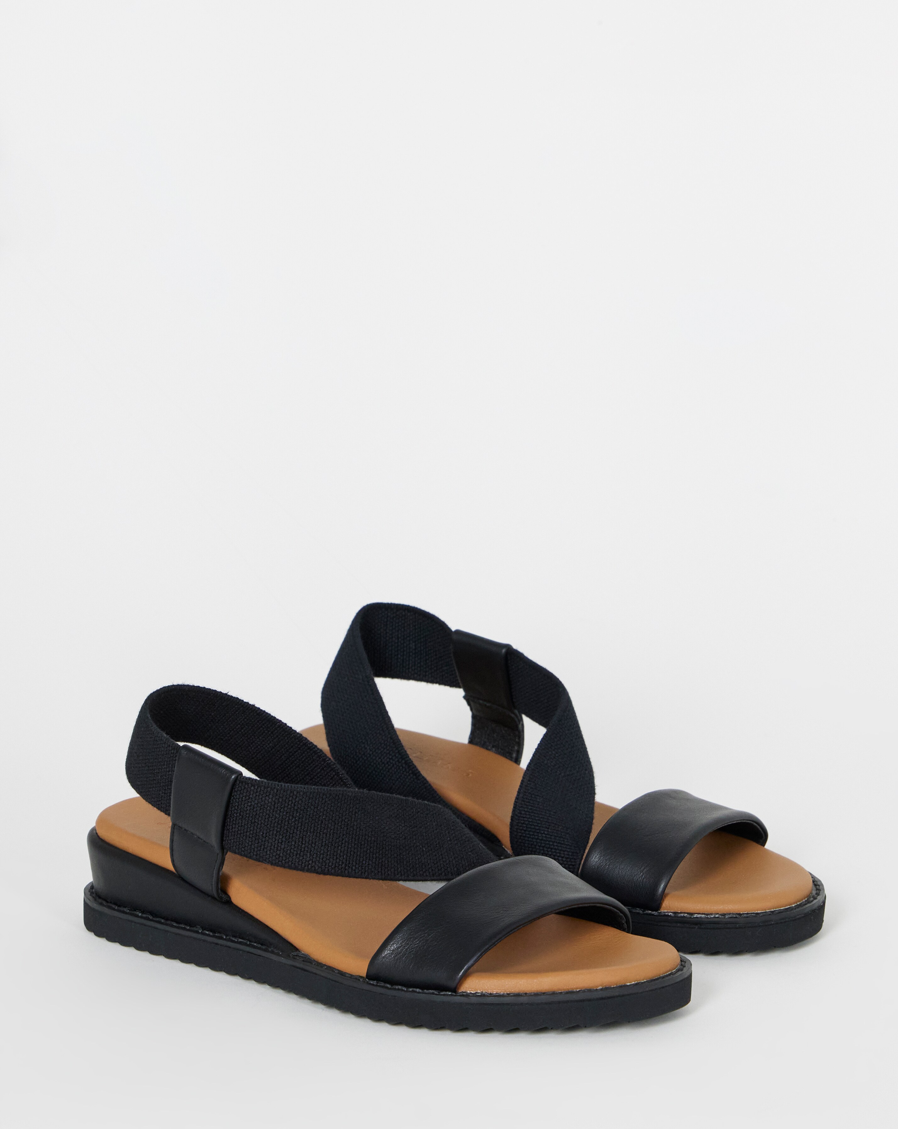 Spritzer Asymmetric Low Wedge Sandals - Extra Wide Fit (EEE