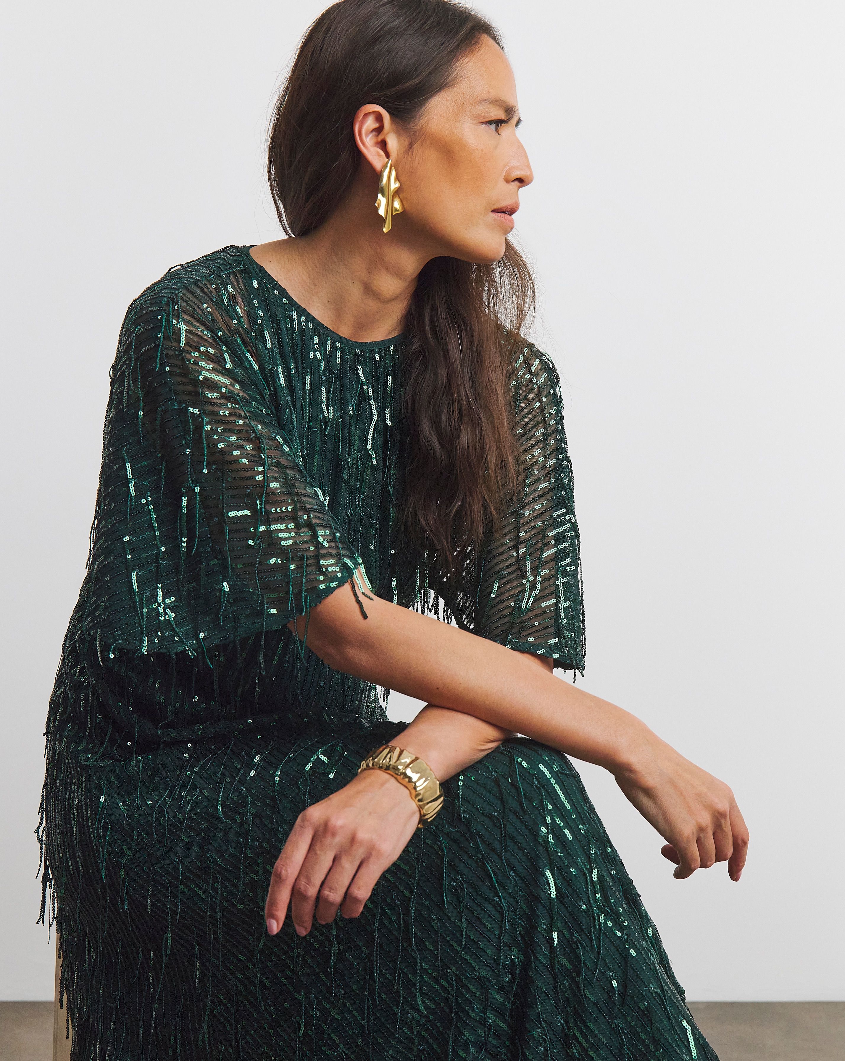 joanna hope sequin dress Joanna Hope Floral Sequin Tea Dress