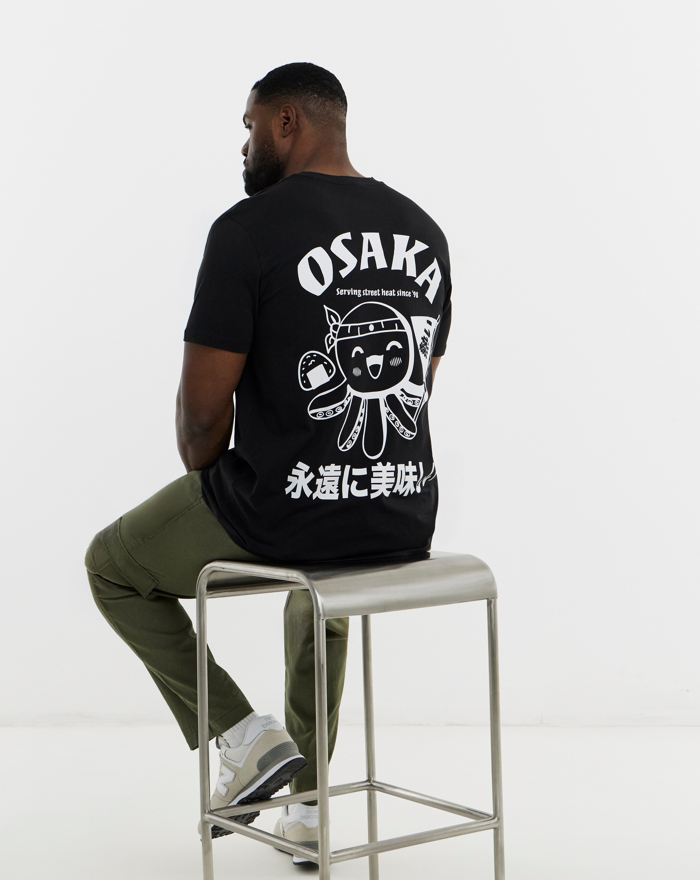 Jack & Jones Osaka Back Graphic T-Shirt - White | Ambrose Wilson