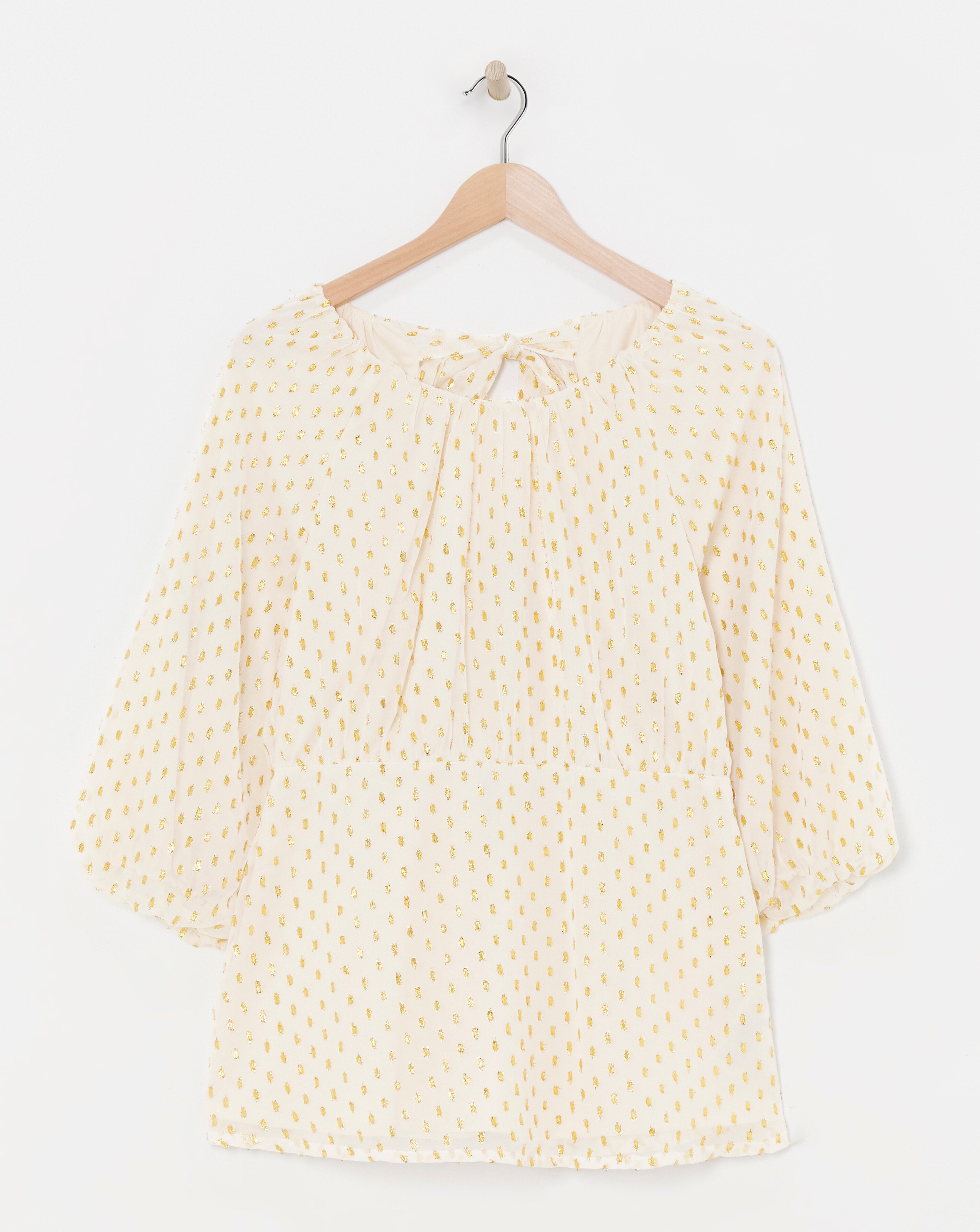 Lurex Stripe Wrap Top | Ambrose Wilson