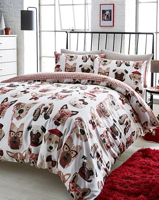 Dapper Dogs Duvet Cover Set Fashion World