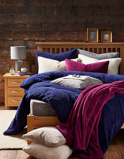 Supersoft Cuddle Fleece Duvet Set J D Williams Supersoft Cuddle Fleece Duvet Set