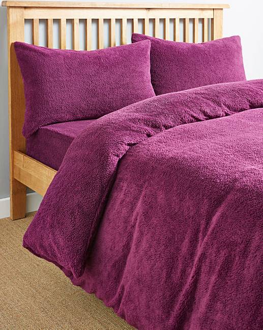 Supersoft Cuddle Fleece Duvet Set J D Williams Supersoft Cuddle Fleece Duvet Set