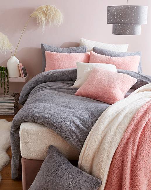 Supersoft Cuddle Fleece Duvet Set J D Williams