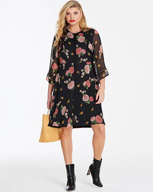 Floral Chiffon Dress