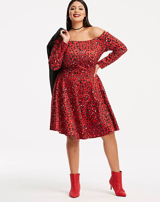 Red Scuba Dress