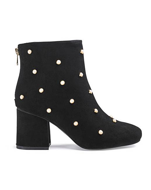Mimi Pearl Boots Wide Fit | Simply Be