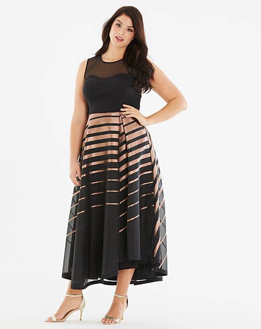 coast cass stripe maxi dress