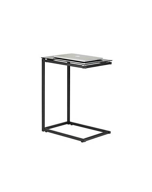 Glass Laptop Table Black J D Williams Glass Laptop Table Black