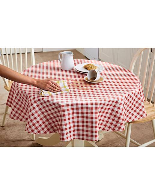 Wipe Clean Tablecloth Gingham House of Bath