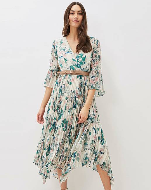 Phase Eight Dani Belted Midi Dress | J D Williams