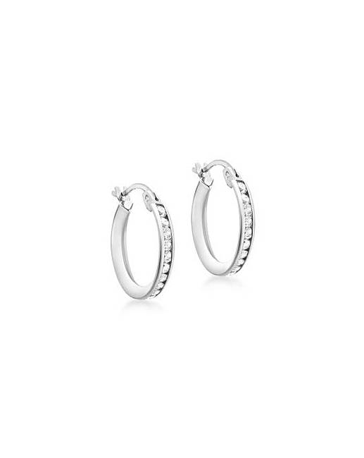 9ct Gold 15mm Creole Earrings J D Williams 9ct Gold 15mm Creole Earrings