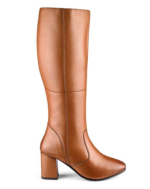 Leather Boots E Curvy Plus Calf | Oxendales