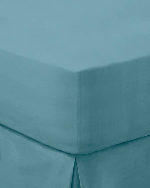 200 TC Plain Dyed Percale Fitted Sheet J D Williams
