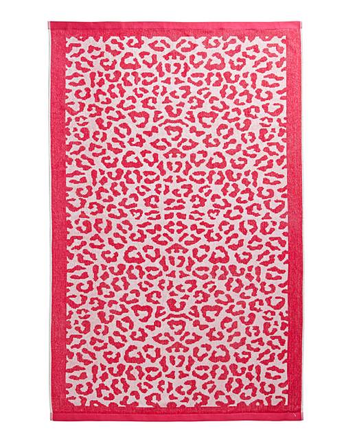 Christy Leopard Print Beach Towel Oxendales Christy Leopard Print Beach Towel