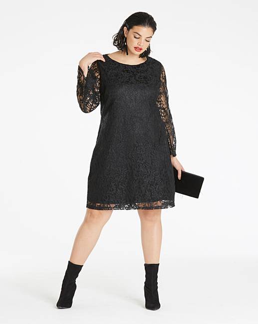 simply be black lace dress