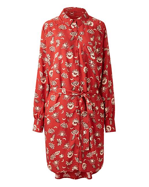 Elfrida bud print silk clearance dress