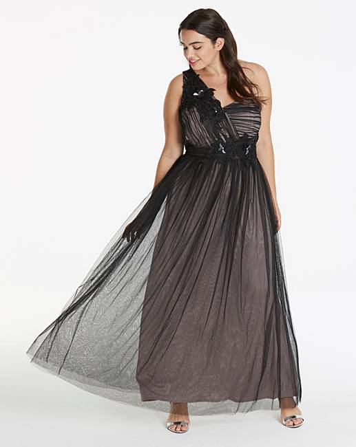 One Shoulder Maxi Dress