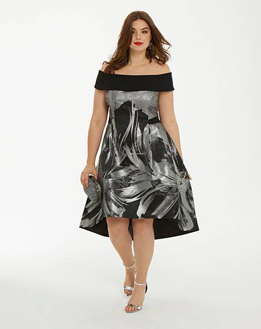 coast black and silver dress