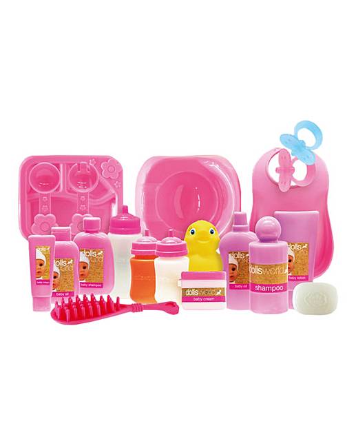 dolls world bath set