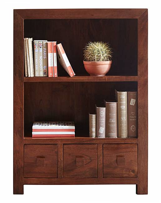 Java Solid Acacia Wood Bookcase Ambrose Wilson