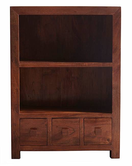 Java Solid Acacia Wood Bookcase Ambrose Wilson