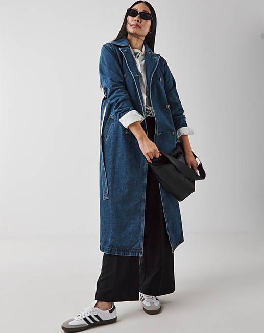 IndigoDenimTrenchCoat