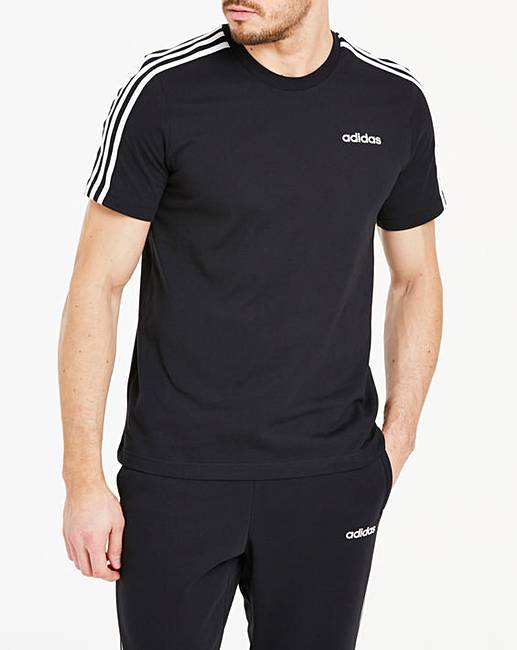 adidas Essential 3 Stripe T-Shirt | Oxendales