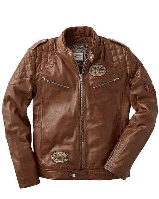 Joe Browns Leather Jacket Regular