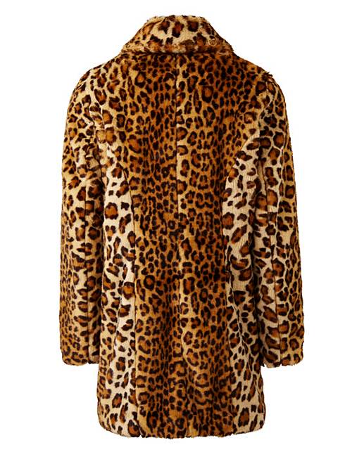 Leopard Faux Fur Coat | Fashion World