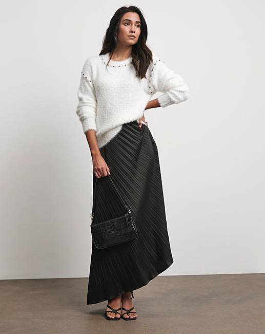 JoannaHopeAsymmetricalPleatedSkirt