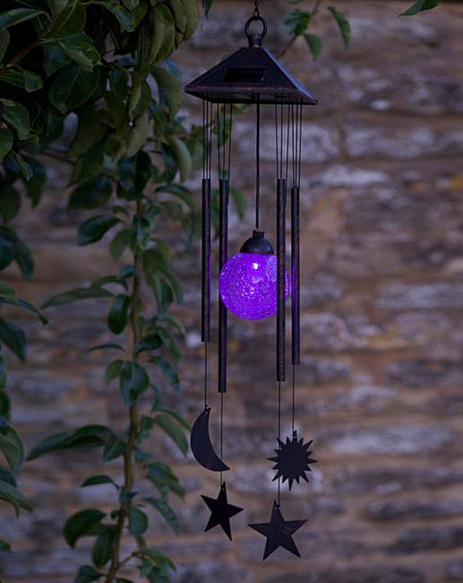 Sun Moon And Star Solar Light Windchime J D Williams Sun Moon And Star Windchime Solar Ed Light