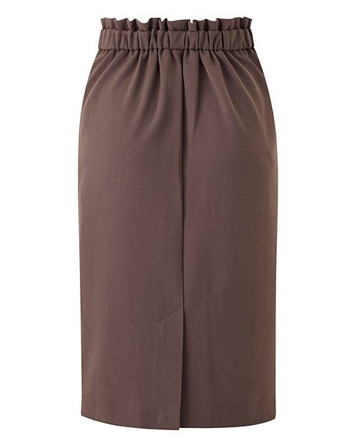 Paperbag Waist Smart Tailored Skirt | Oxendales