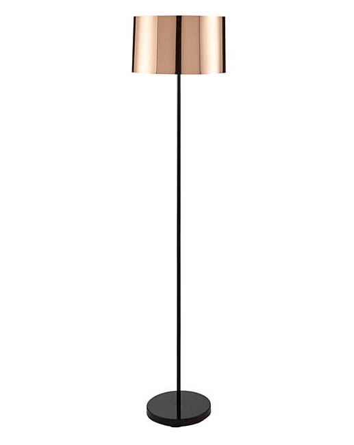 Brooklyn Copper Shiny Floor Lamp J D Williams Brooklyn Copper Shiny Floor Lamp