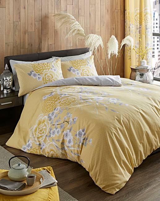 Oriental Blossom Duvet Cover Set J D Williams