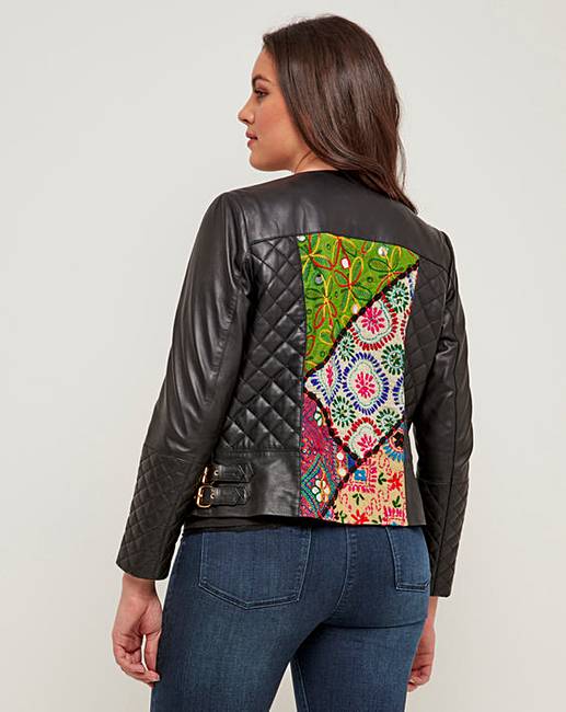 Joe Browns Leather Jacket | Simply Be