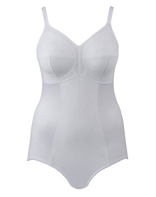 Dotty Firm Control White Pantee Corselet | Marisota