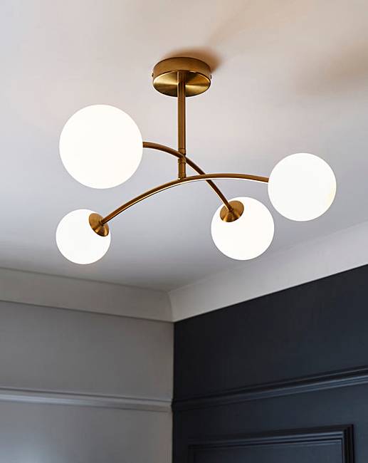 JoannaHopeBrushedGoldCeilingLight