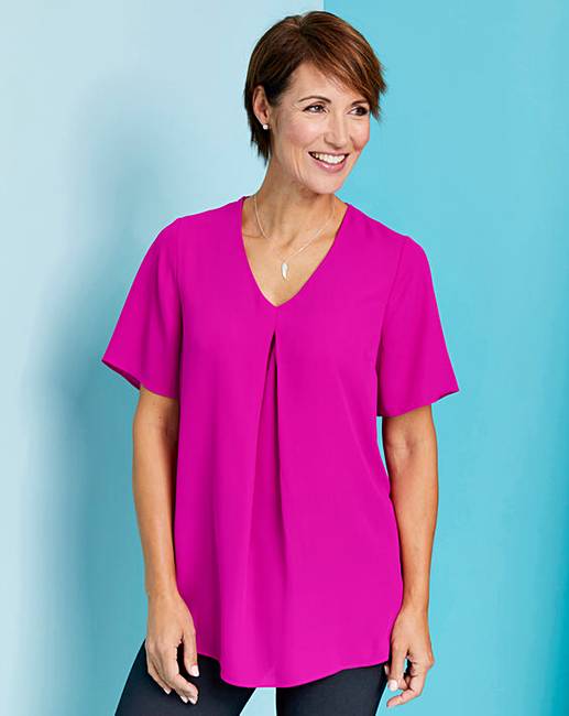 Pleated Front Blouse | Ambrose Wilson