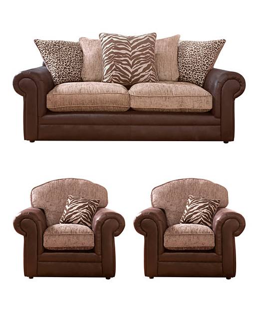 Tribecca 3 Seater Sofa And 2 Chairs Fashion World