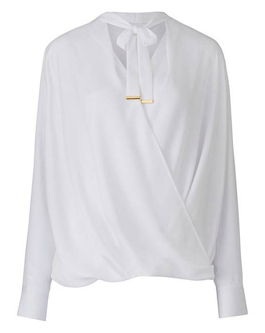 pussybow tie blouse
