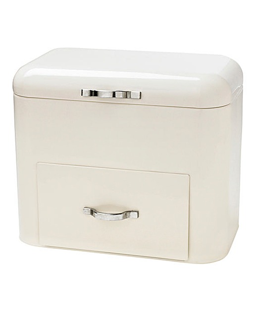 Bread Bin With Drawer Cream J D Williams Bread Bin With Drawer Cream