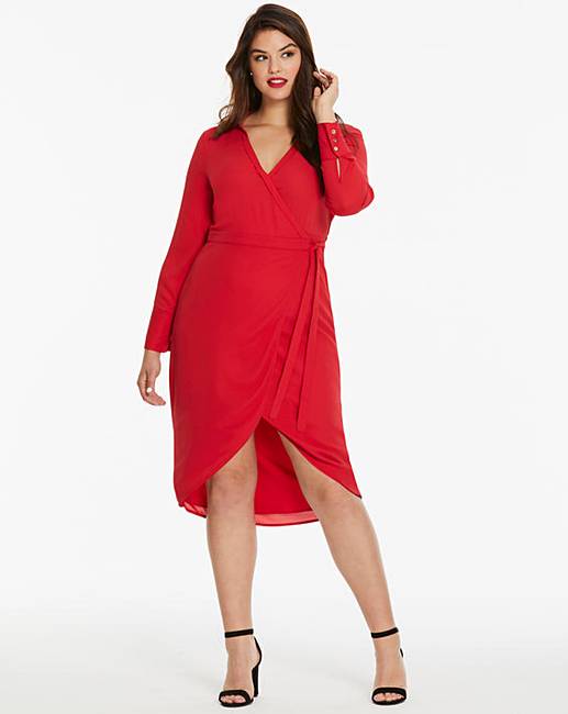 oasis red shirt dress