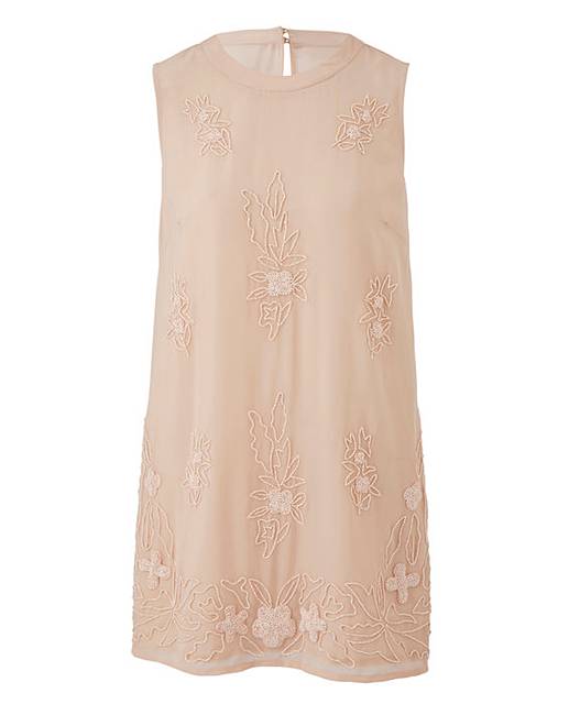 Blush Print Embellished Tunic J D Williams