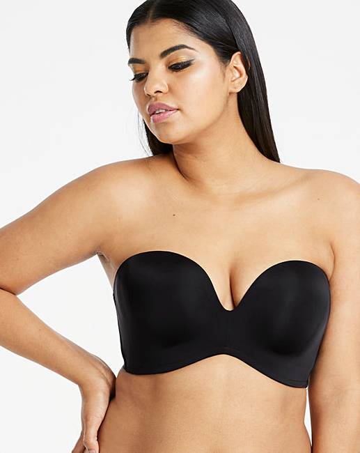 Wonderbra Ultimate Black Strapless Bra Simply Be 8972