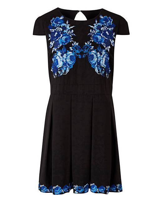 Wolf & Whistle Embroidered Dress | Simply Be