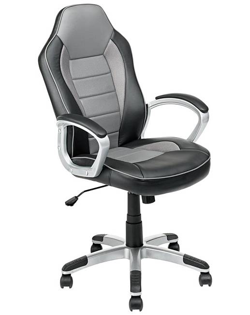 Home Racing Style Gaming Chair Marisota Home Racing Style Gaming Chair Black Grey