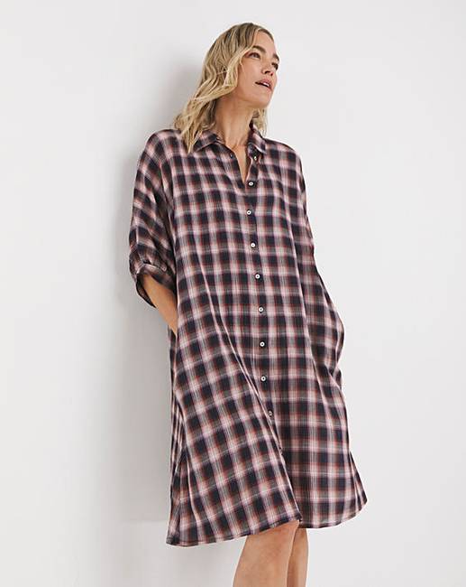 CrinkleShirtDress